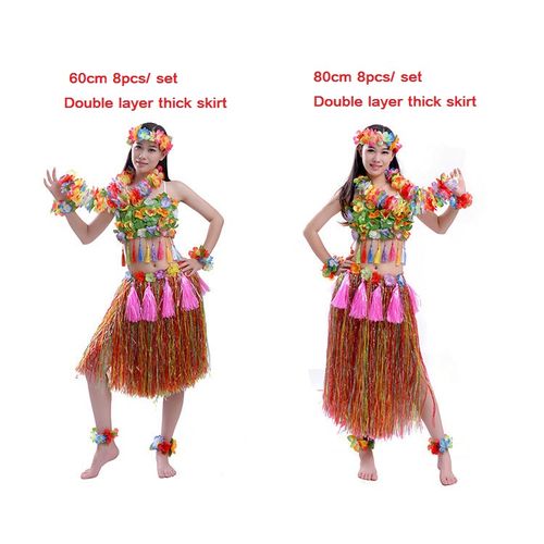 Generic Thick Pendant Adult Women Grass Skirts Hula Skirt Hawaiian