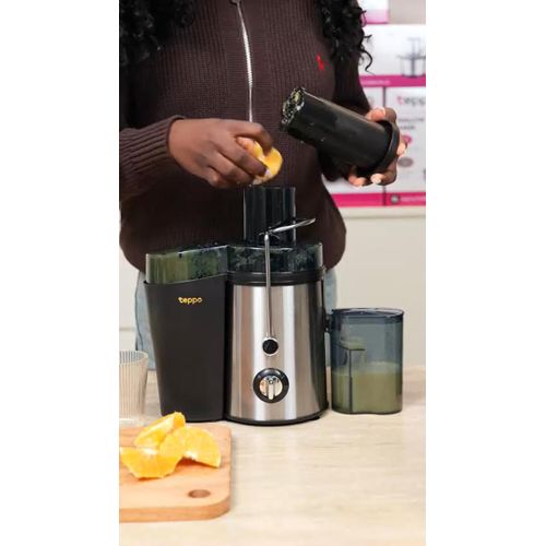 teppo 1.7L Juicer Machine & Large Capacity Juice Extractor, Centrifugal Juicer with Efficient Pulp Separation & Easy Clean (Silver) - image 3