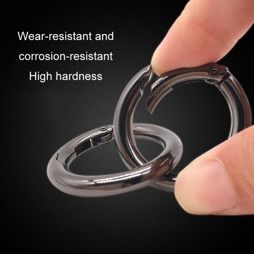 Spring Clip Round Carabiner Ring