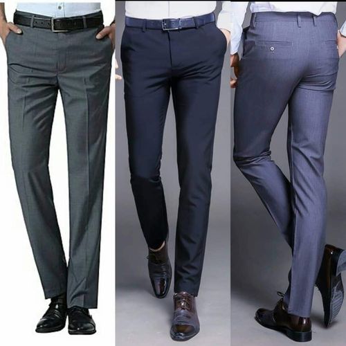 Fashion Suit Smart Trousers For Men- Ash + Black + Navy Blue | Jumia ...