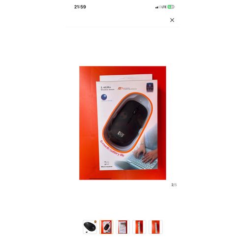 product_image_name-Generic-Portable Ergonomic Wireless Mouse for Laptop & PC (2.4GHz USB Receiver)-2