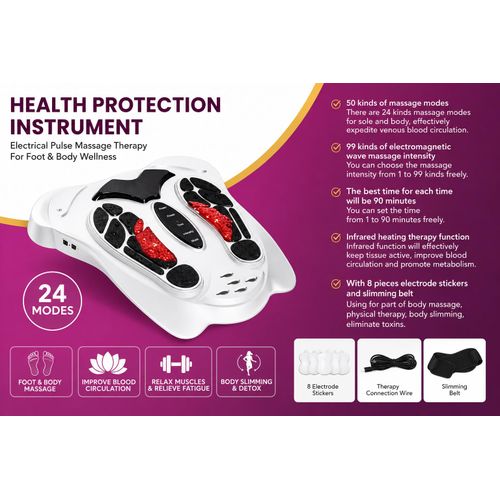 Generic EMS Foot Massager & Body Therapy Device- Health Protection Instrument –