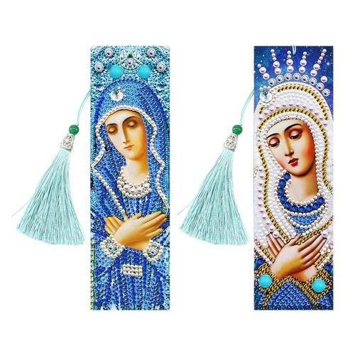 Generic 5D DIY Diamond Painting Bookmark Kit Special Shaped Tassel Women