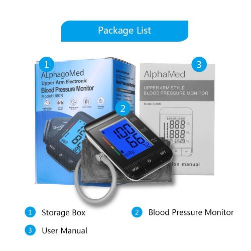 Alphagomed Upper Arm Electronic Blood Pressure Monitor Model U80R