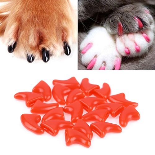 Generic 20 PCS Silicone Soft Cat Nail Caps Cat Paw Claw Pet Nail Protector Cat Nail Cover XS Jumia Nigeria