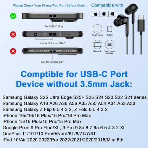 product_image_name-Generic-Type-C Wired Earphones HiFi Deep Bass In-ear Headphonered Type C iPhone 16 Earbud Earphones Headsets with Microphone for Samsung-6