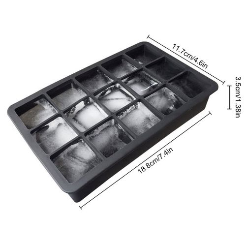 32/64 Grid Big Ice Tray Mold Box Large Food Grade Ice Cube Square Tray Mold  Diy Bar Pub Wine Ice Blocks Maker Model