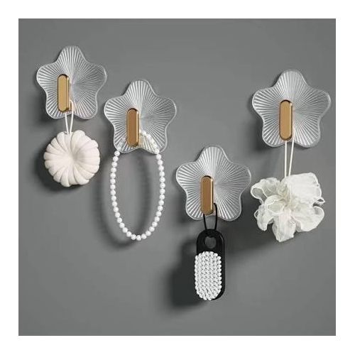 product_image_name-Generic-Strong Sticky Tile Adhesive star Hook Hanger 12 pieces-1