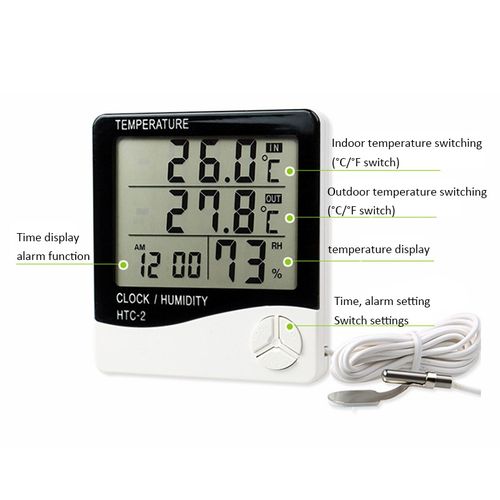 HTC-1 LCD Digital Thermometer Hygrometer