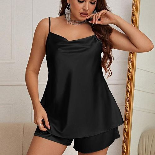 早割シーズン券 Camisole 2pcs Size Big Xl-5xl Generic Set Pajamas Summer Clothing