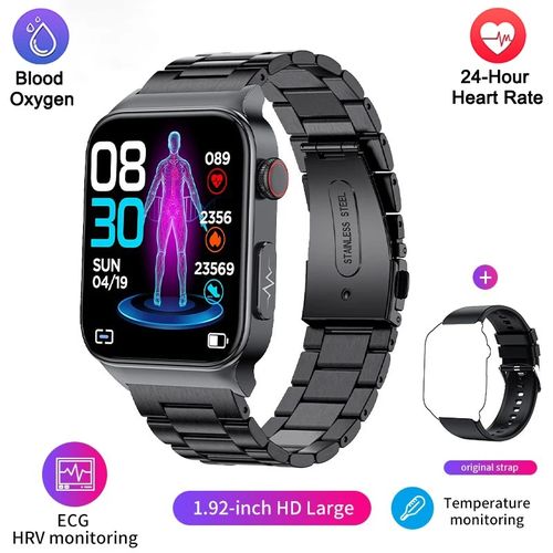 product_image_name-Generic-ECG+PPG Smartwatch Men Blood Glucose Monitor Health Blood Pressure Measurement IP68 Waterproof-1