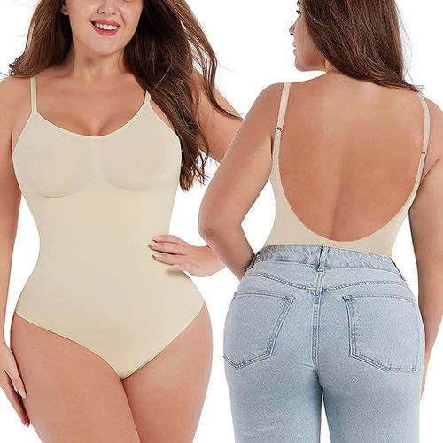 Invisible Shaper Bra Sexy Bodysuit Corset Backless Deep V-neck U