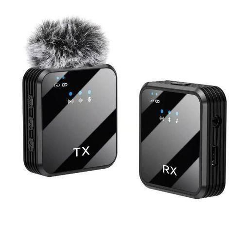Generic Dual Noise Cancelling Wireless Microphone With 3 in 1 Receiver For iPhone,Type C and Camera