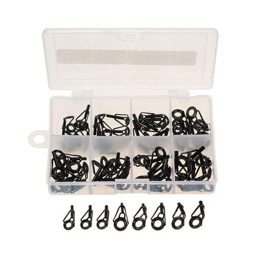 Generic 80 Pieces Fishing Rod Tips Replacement Mixed Size In A Box