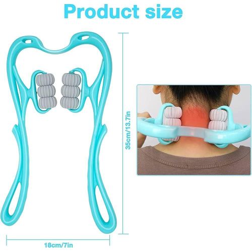 Generic Trigger Point Roller Neck Massager for Pain Relief Portable for Neck Shoulder Knee - image 7