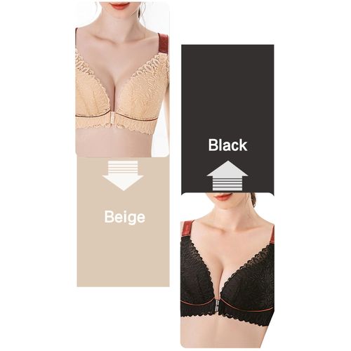 Generic Women Lace Bra Front Closure No Underwire Plus Size Bras