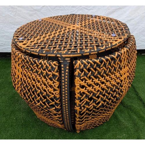 Generic 4-Seater Outsider Wicker Rattan Bistro 4 in 1 plus table set. - image 5