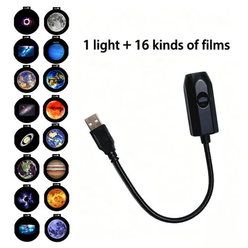 Generic Starry Sky Lamp Moon Lamp Bedroom LED Night Light Starry Sky Projector Background Light - image 3