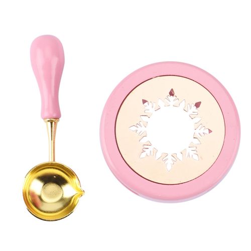 1pc Wax Seal Spoon In Macaron Pink Color