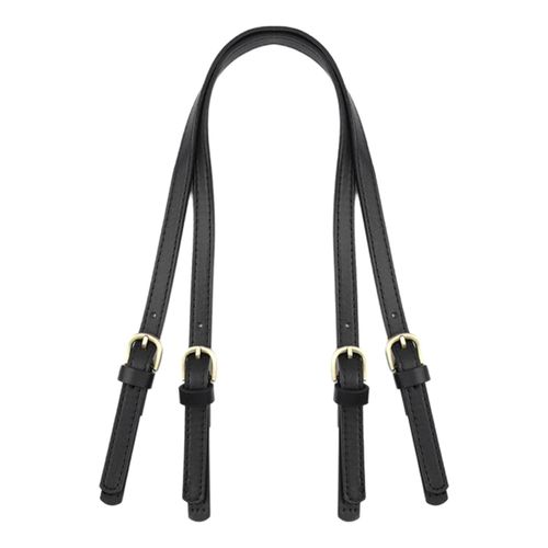Generic 1.5cm Width Adjustable Leather Shoulder Bag Strap Black