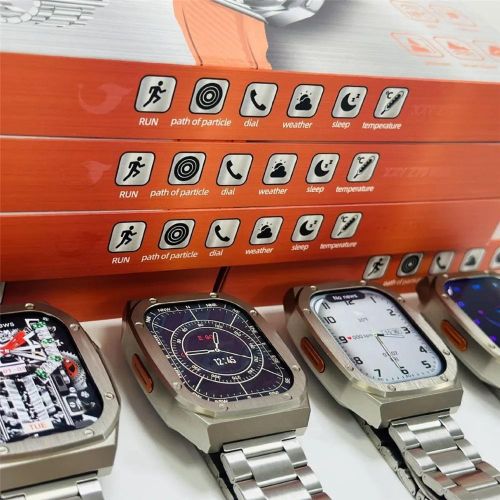 product_image_name-Generic-Z79 Max Hublot-Inspired Design Rugged Smartwatch With Extra Strap (Silver Chain)-8