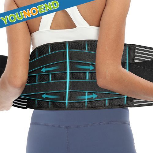 FREETOO Back Brace for Women Men Lower Back Pain Relief with 6 Stays,  Breathable Back Support Belt for Heavy Lifting Work , Anti-Skid Lumbar  Support