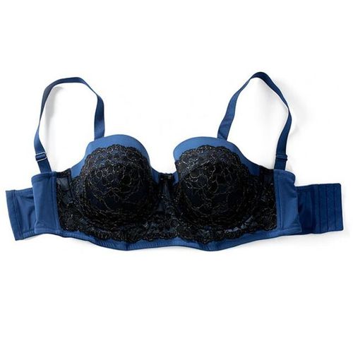 Generic Women Big Size Bra 1/2 Cup Push Up Bras With Underwire Adhesive Bra  Lace Large Brassiere For Women Underwear Plus Size 36d-46h