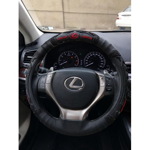 Generic High quality Lexus steering wheel cover - Black - image 2
