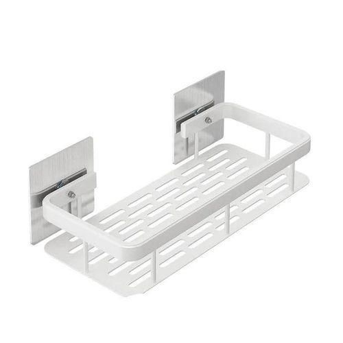 product_image_name-Generic-No-Drill Aluminum Bathroom Corner Shelf – 1 Layer Wall-Mounted Anti-Rust Storage Rack for Toiletries & Kitchen Essentials-1