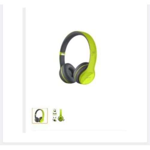 Generic P47 5.0 Wireless Bluetooth Stereo Foldable Headphone Green