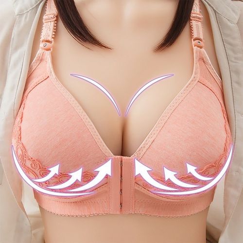 Generic Sexy Push Up Bra Front Closure Solid Color Brassiere