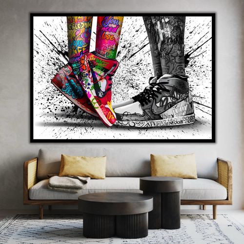 Jordan shoe canvas art best sale