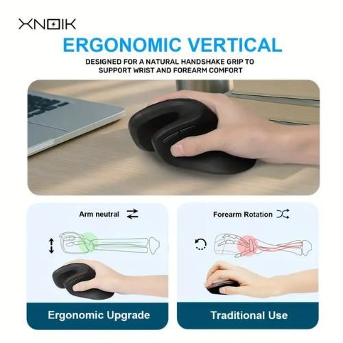 product_image_name-Generic-Wireless Vertical Ergonomic Mouse with Type-C Adapter For Laptop, PC & Mac-2