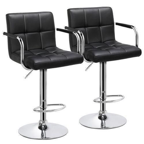 product_image_name-Generic-Adjustable Height Swivel Bar Stool With Arm Rest(set Of 2)-1