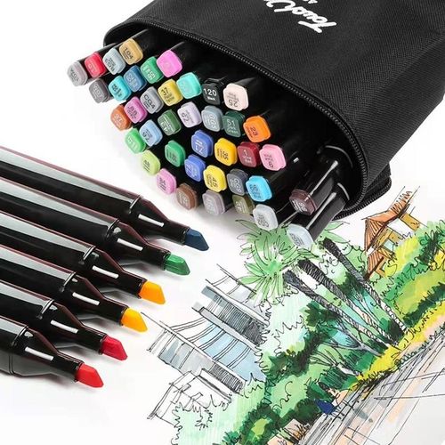 Touch Markers 48/60/80/120 Colors Marker Set Graphic Art Tip Drawing Markers  Pen