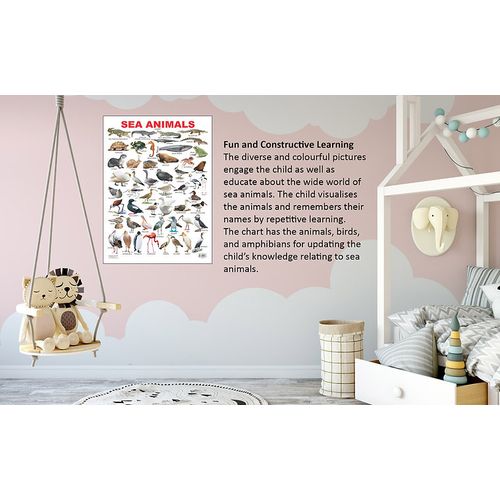 product_image_name-Dreamland Publications-Sea Animals, Educational Laminated Wall Chart-2