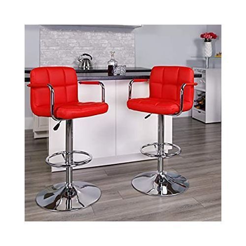 product_image_name-Generic-High Class Swivel Adjustable Bar Stool - Set Of 2-2