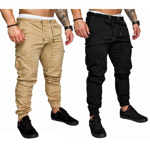 Fashion 2-in-1 Men's Pocket Trousers-Black / Brown | Jumia Nigeria