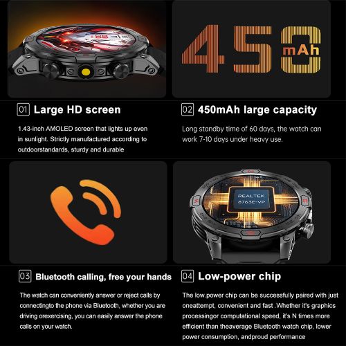 product_image_name-Generic-Smartwatch Men With Flashlight Sport Tracker Blood Pressure IP68 Waterproof-4