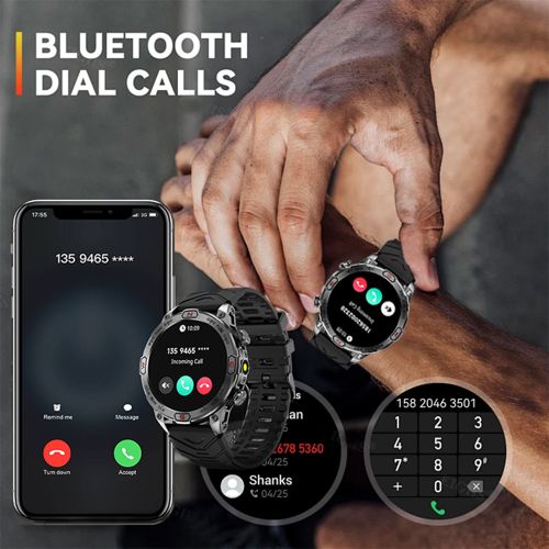 product_image_name-Generic-Smartwatch Men With Flashlight Sport Tracker Blood Pressure IP68 Waterproof-5