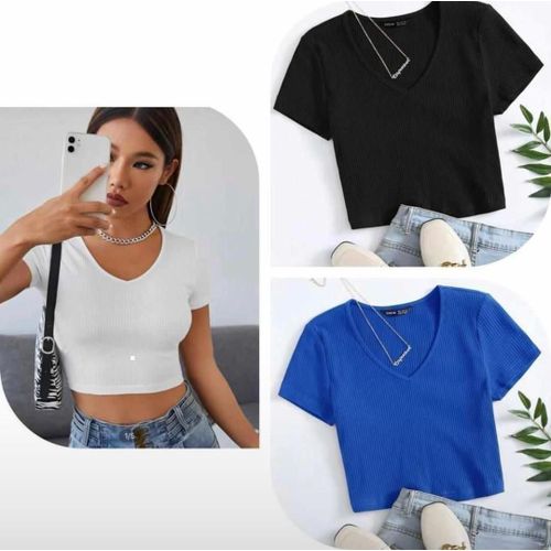 Fashion 3in1 Sexy Ladies Crop Top