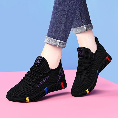 Sporty Sneakers For Women, Minimalist Lace-up Front Chunky Sneakers | SHEIN  USA