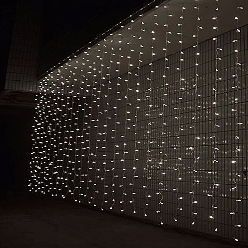 Waterfall shop xmas lights