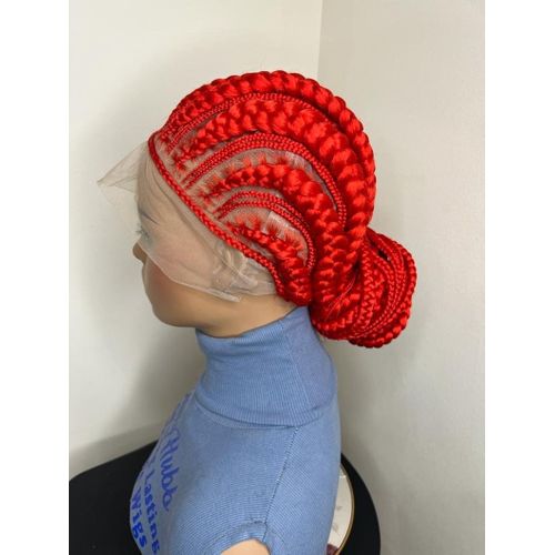 product_image_name-Braid-Ready To Wear Red Cornrows Stitch Braid Wig For Black Women - Etsy-1