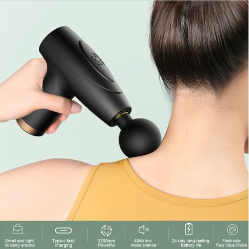 1pc Mini Muscle Massage Gun, Electric Fascial Gun, Handheld Muscle  Massager, Rechargeable Deep Tissue Massager For Body Neck And Back