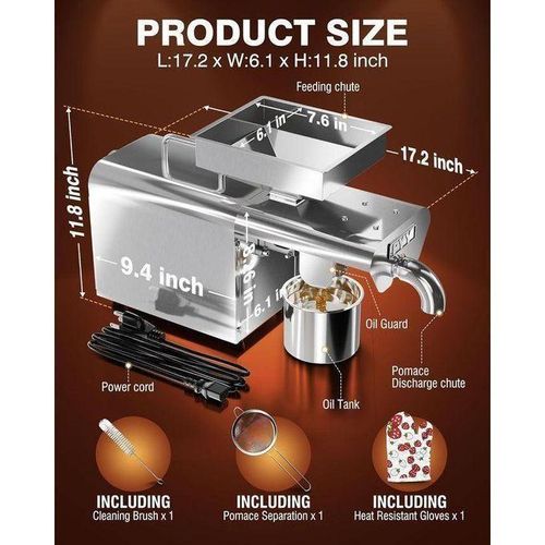 Generic Automatic Oil Press Extractor Machine - Cold & Hot Press Machine - image 4