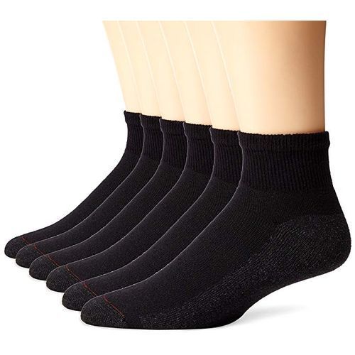 product_image_name-Fashion-12 Pairs (A Dozen) Unisex Ankle Socks - Black-1