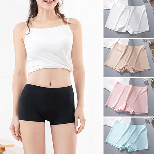 Fashion Seamless Boxer Briefs Women's Underwear Pure Cotton Crotch Ladies  Underwear