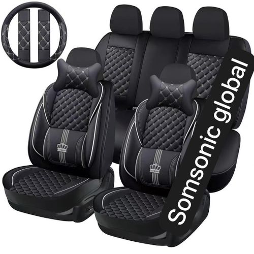 product_image_name-Generic-Leather Seat Cover Complete Set For 5seater SUV's/Car's-2
