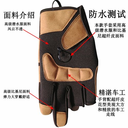 Generic (Black)Fishing Gloves New Summer Waterproof Cut Proof Non-slip Gloves  Men Three-finger Fishing SCO